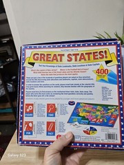 Great States Board Game Trivia Geography 2-6 Player 7+ Years