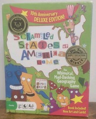 Scrambled States Of America Card Game Deluxe 10th Anniversary 2011 NO Book