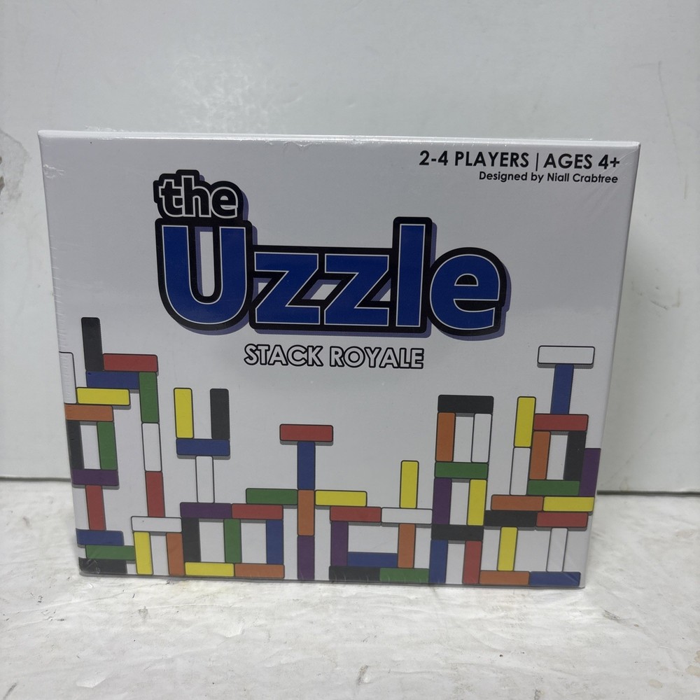 The Uzzle Stack Royale Board Game Fast & Fun Family 2-4 Players Ages 4+ 4 Levels