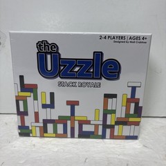 The Uzzle Stack Royale Board Game Fast & Fun Family 2-4 Players Ages 4+ 4 Levels