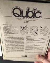1972 Parker Brothers QUBIC GAME 3-D TIC TAC TOE No. 401 for Parts or Repair