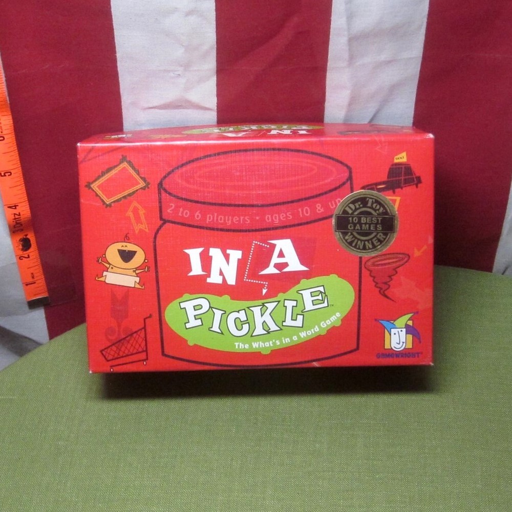 IN A PICKLE creative thinking card game Gamewright party word game 2004