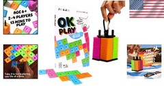 Family-Friendly Tile Game: Multicolored, Waterproof, Perfect for Traveling