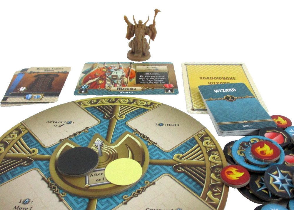 MASSIVE DARKNESS 2: Hellscape MATHRIN Hero Mini & Cards NEW!!