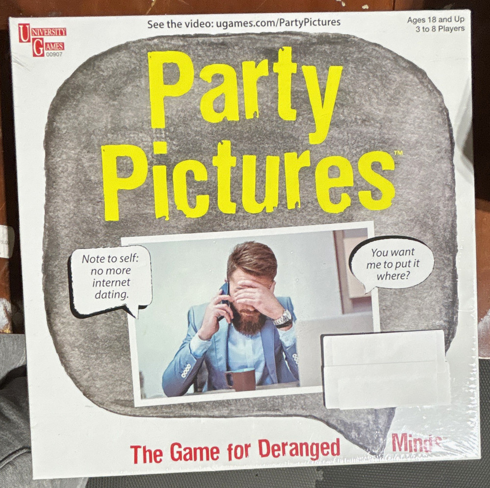 University Games Party Pictures Humor Party Card Game, 3-8 Players, 18+