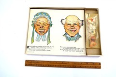 Antique 1912 FUNNY FACE GAME by Ideal Book Builders in NEW / NOS Condition