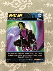 2015 DC Comics Teen Titans Deck Game Beast Boy Oversize Super Hero Card!
