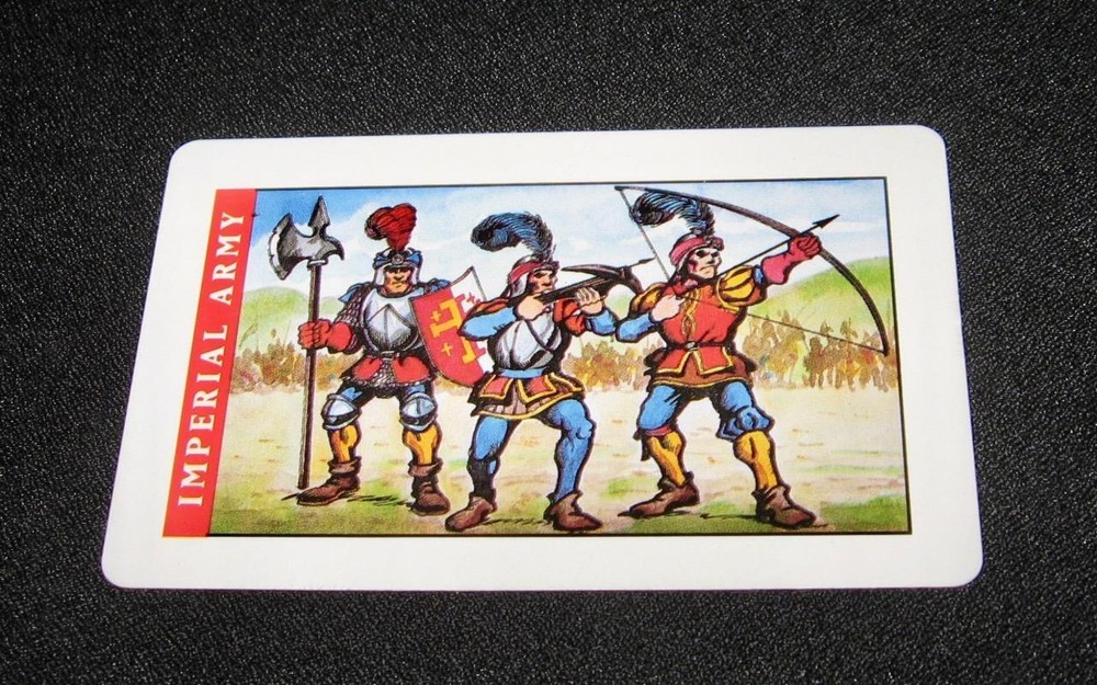 Battle Masters Board Game #4210 1992 ~ Replacement IMPERIAL ARMY CARD #6