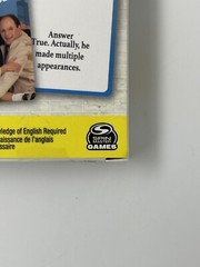 Seinfeld Show Trivia Game with 53 Cards TV Spin Masters Warner Bros 2 Players