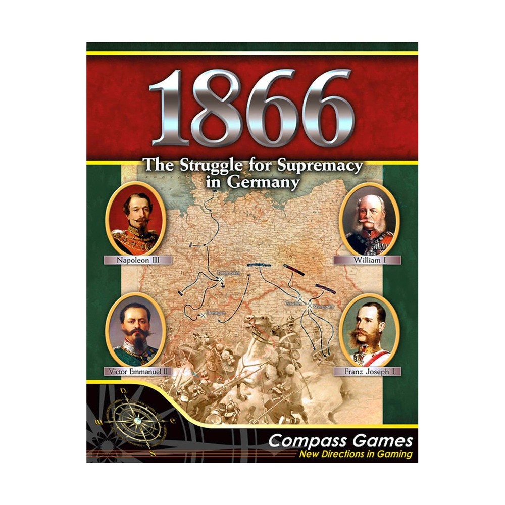 Compass Wargame 1866 – The Struggle for Supremacy in Germany Box VG/EX