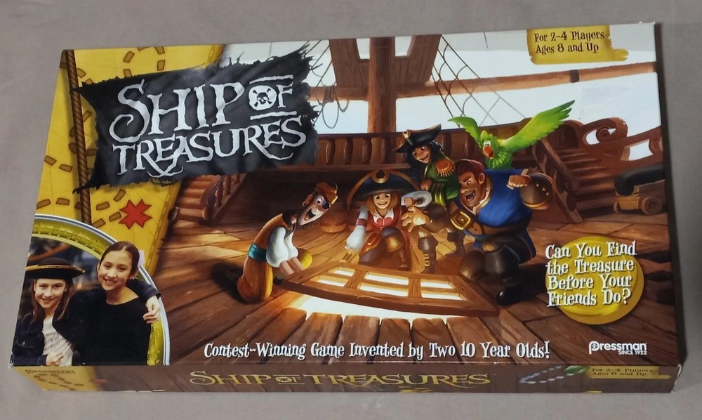 Ship of Treasures Kids Game Ages 8+ Invented by Two 10 Year Olds 100% complete
