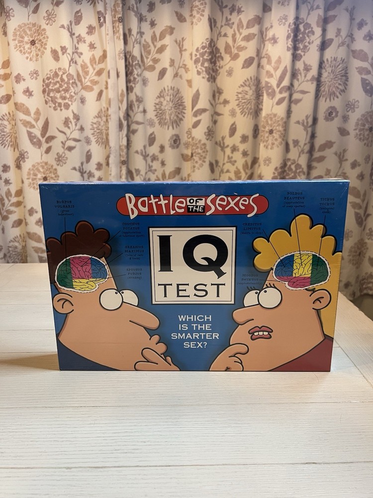 Battle Of The Sexes IQ Test Board Game Age 12 – Adult 2-8 Player Sealed NOS