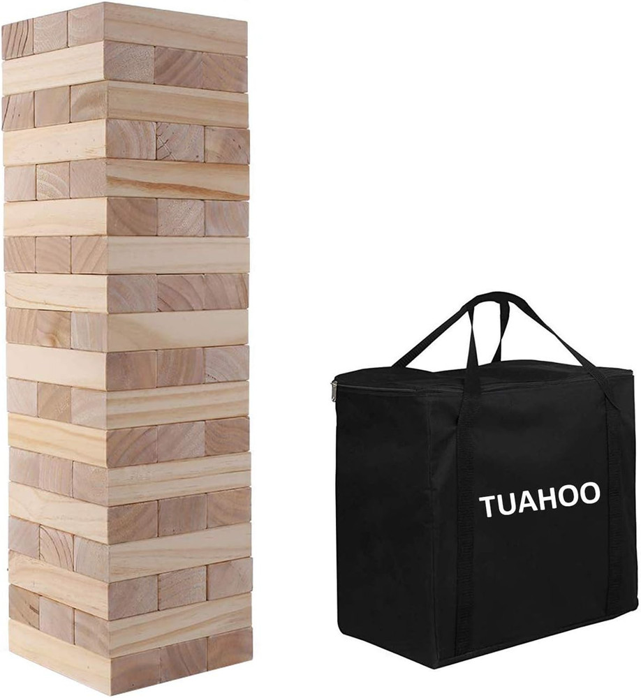 Outdoor Games Giant Tumble Tower Large Tumbling Timber 54 Wooden Blocks Tower St