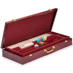 Yellow Mountain Imports American Mahjong Set – Classic Royale II with Redwood Ve