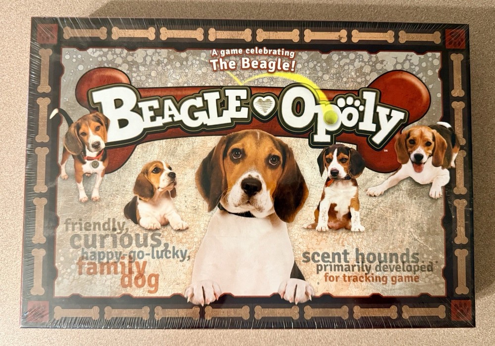 Beagle-Opoly Classic Board Game Dogs Late for the Sky NIB Sealed NEW