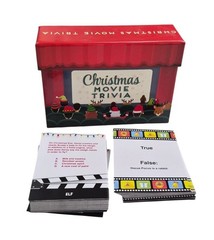 Christmas Movie Trivia Game Box – Family Fun Holiday Party Cards