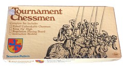 ES Lowe 1968 Tournament Chessmen No 809 Original Box Complete