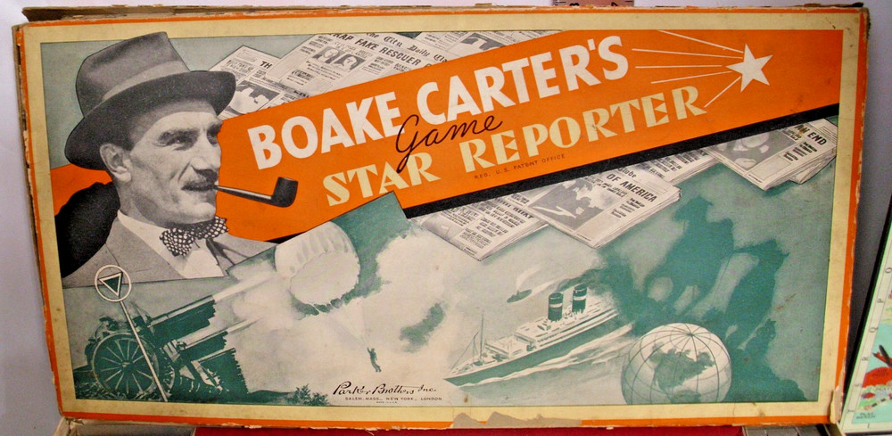 BOAKE CARTER’S STAR REPORTER BOARD GAME 1937 PARKER BROTHERS BOXED
