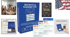 2026 World Cup Soccer Knowledge Trivia Card – 5 Categories, 3 Difficulty Leve…
