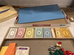 VTG 1961 Monopoly Board Game Parker Brothers 99% Complete Original RARE READ
