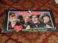 MONOPOLY I Love Lucy California Here We Come Board Game (has 6 collector tokens)