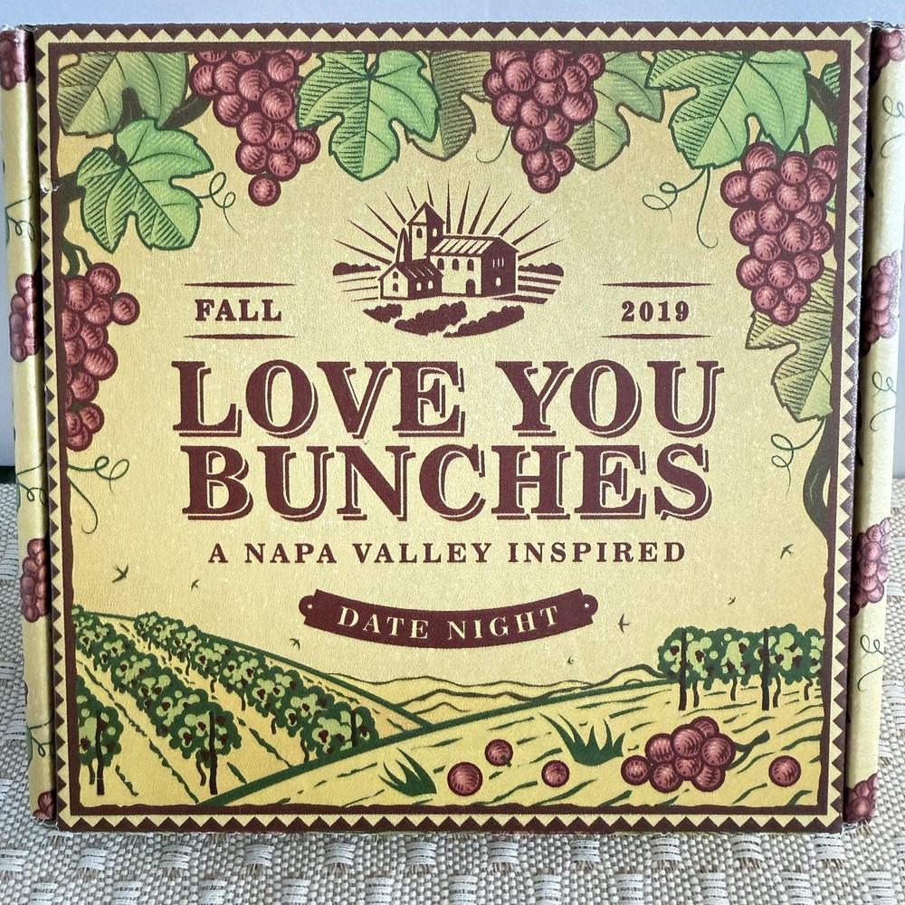 Love You Bunches Game Napa Valley Inspired Date Night Couples Wine New Open Box