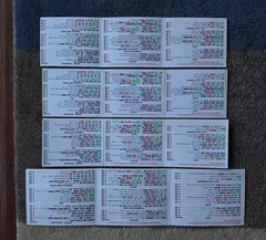 8 National Mah Jongg League Standard Hands And Rules Cards 2019 – 2022 (2 each)