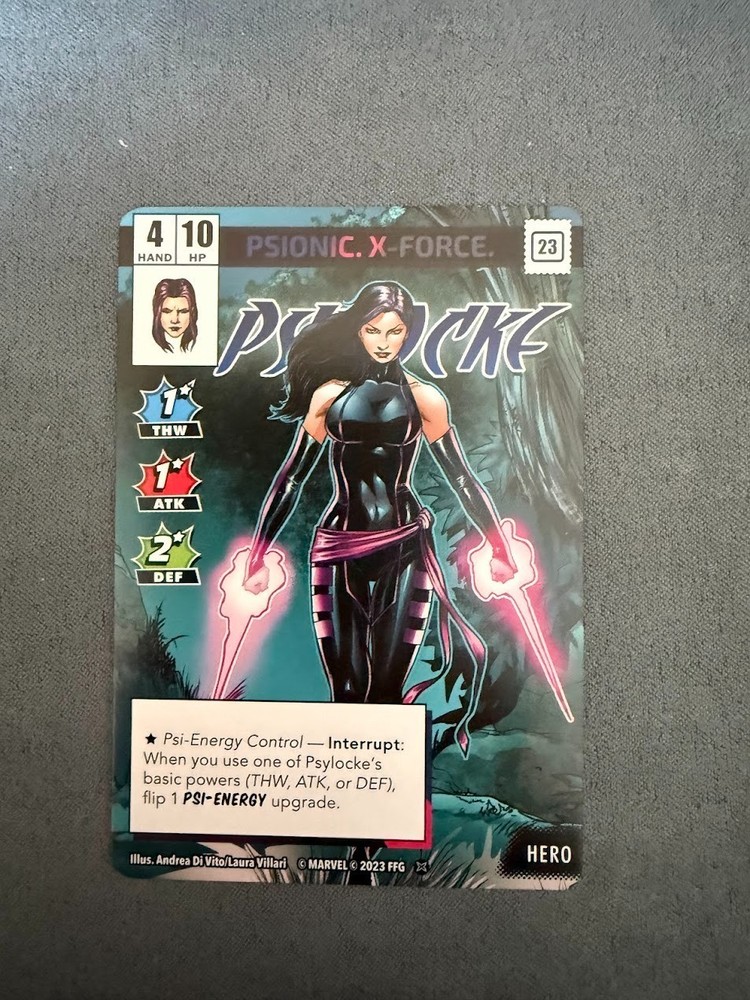 [Marvel Champions LCG] Psylocke – NeXt Evolution Promo Card – NM