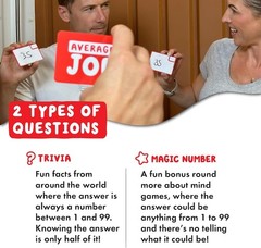 Average Joe Party Game 600 Questions Family Friends Ages 8+ 3-6 Players