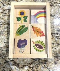 Kids Atelier Fischer Swiss Wood Memory Matching Game Nature 48 Piece Retail $70