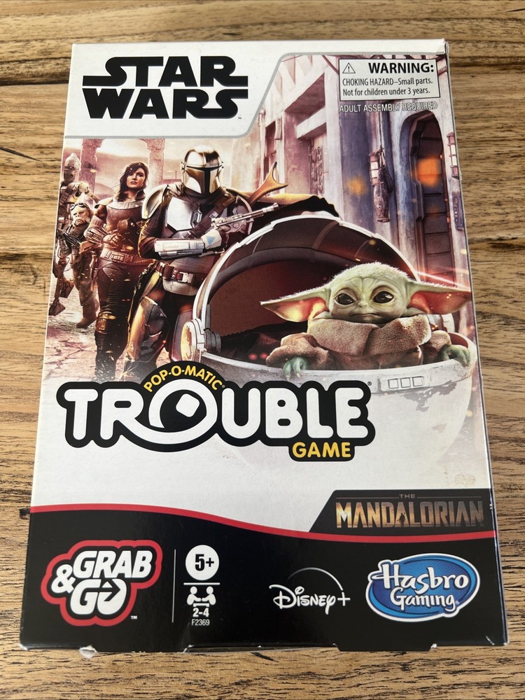 Trouble Game Pop-O-Matic Star Wars The Mandalorian Grab&Go Edition Hasbro Game📦
