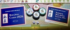 American Mahjong Set •160 Melamine Tiles •Racks •Storage Satchel