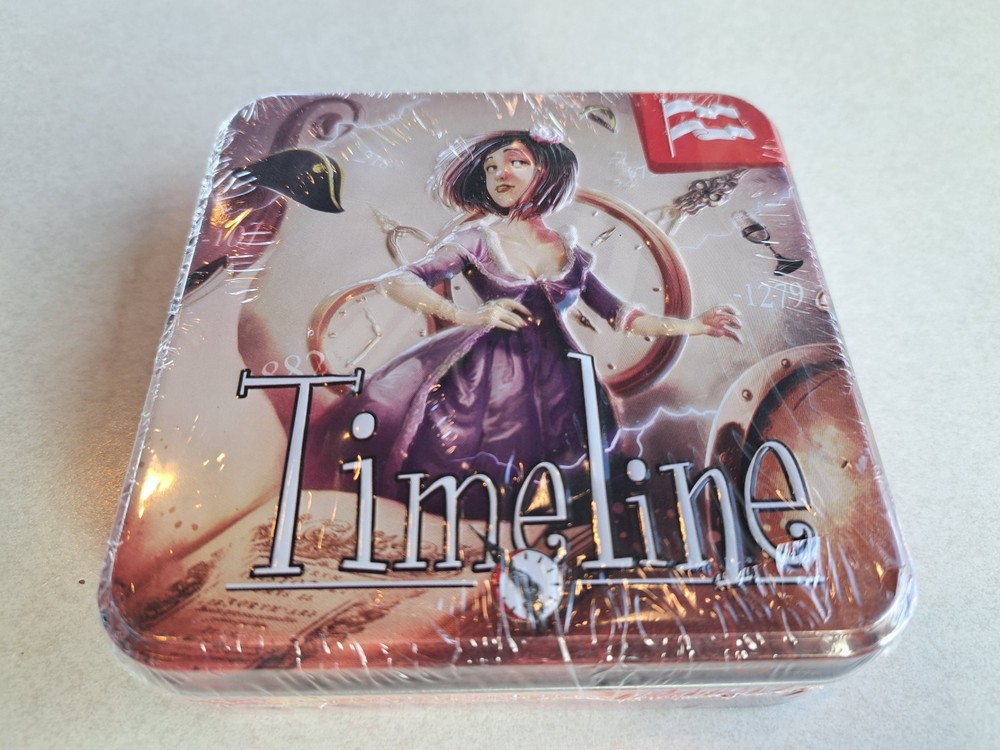 Asmodee Timeline Historical Events Card Game Tin Box Frederic Henry New Sealed