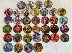 Lot of 36 Tazos Metal And Normal WWE Sabirtas Mexico