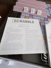 Scrabble AURA Edition Glass Turntable W.S. Game Company Boardgame Box Complete