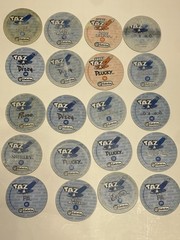 Vintage Set Of “40” LOONEY TUNES HOLOGRAPHIC TAZOS (POGS) /SABRITAS MEXICO 1994