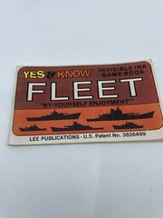 Vintage Yes & Know Invisible Ink Game Book Fleet Lee Publications 1970 Used