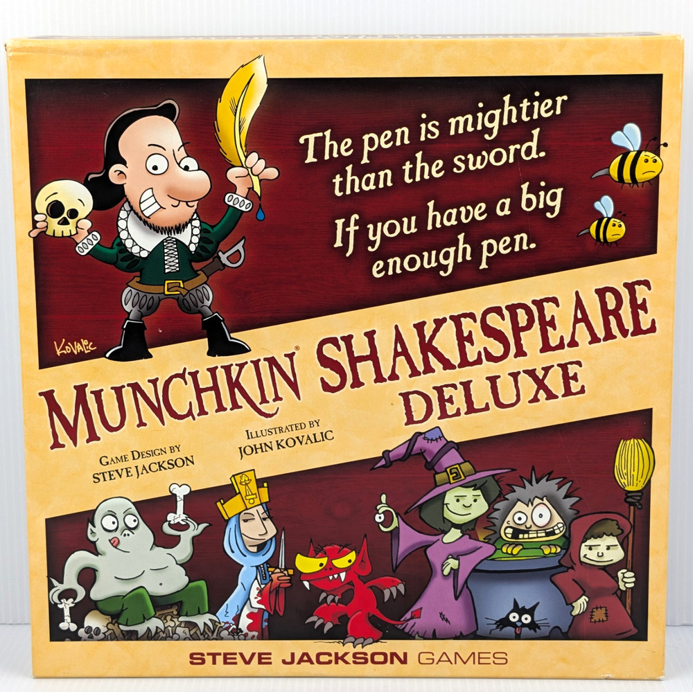 Munchkin Shakespeare Deluxe 100% COMPLETE Steve Jackson Games Gift
