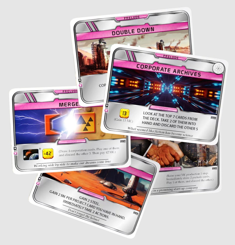 Terraforming Mars Seasonal Promo Pack 2022 – 5 Prelude Cards – New