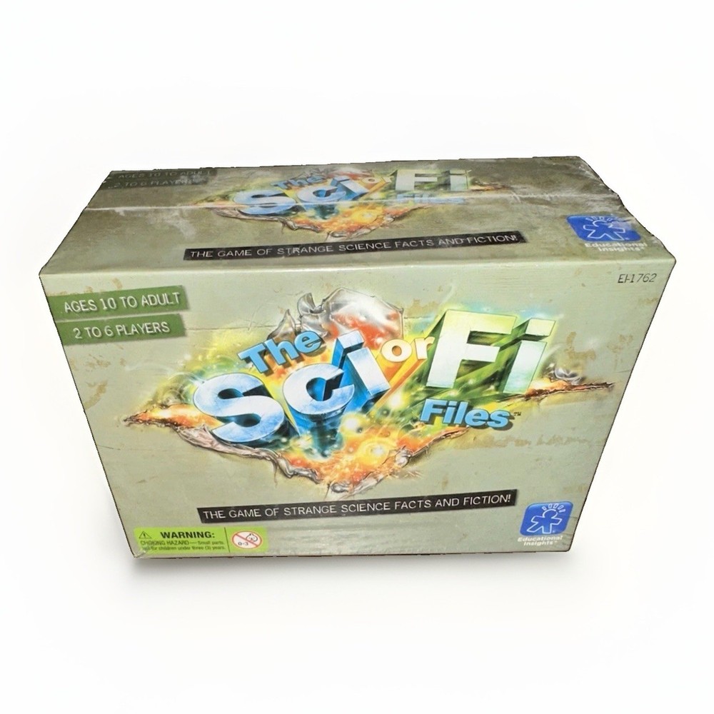 The SCI OR FI FILES GAME science facts & fiction EDUCATIONAL INSIGHT 2-6 NEW
