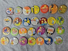The Simpsons Pickers Lot Of 102 Pogs Tazos Magic Box 2005 Espanol / Ingles
