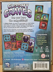 Gloomy Graves Card Game Horror Monsters Fantasy Dark Renegade Game Studios NEW