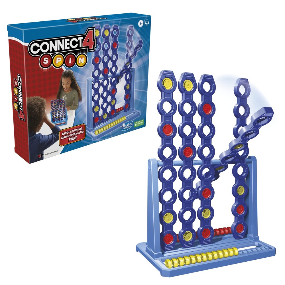 Hasbro Gaming Connect 4 Spin Game, 2.5 x 12.5 x 10.5 inches, Multicolored