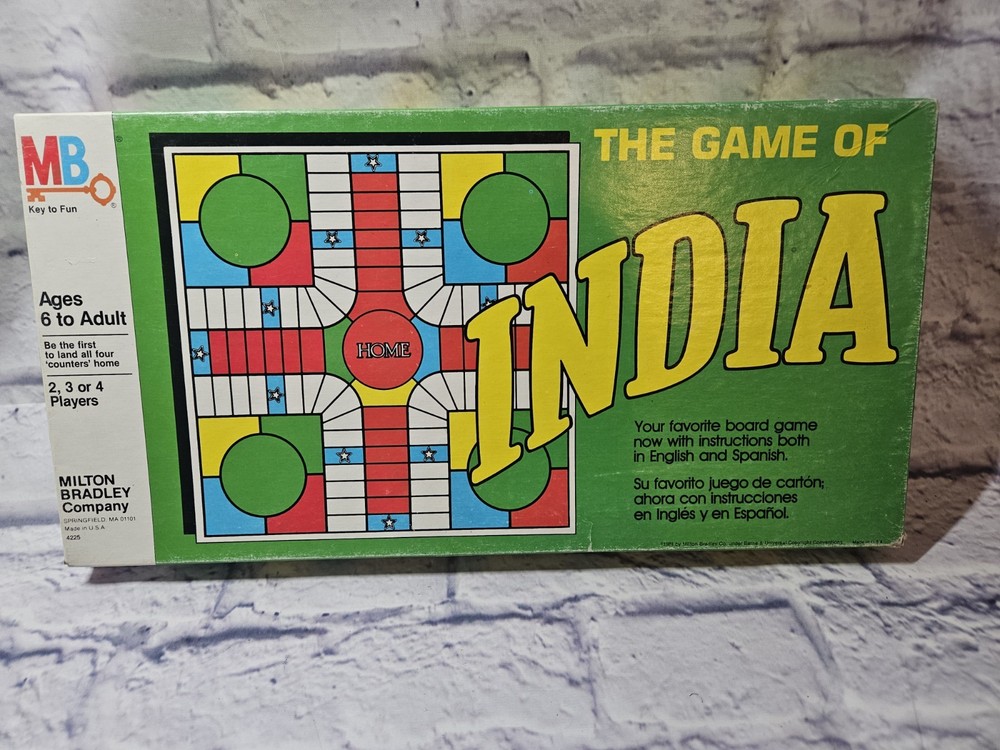 The Game of India by Milton Bradley – 1981 – COMPLETE – Vintage Board Game