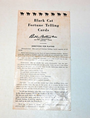Vintage 1940s Parkers Brothers The Black Cat Fortune Telling Game Complete (B3)