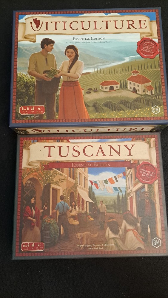 Stonemaier Games Viticulture Essential Edition Board Game with Tuscany Expansion