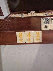 Cardinal Vintage Rummy-O Rummikub Game with Faux Leather Carrying Case Good Cond
