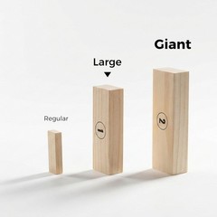 Outdoor Games Large Tower Stacking Game, 54 Wooden Blocks, Stack Up to 4 Ft T…