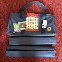 American Mahjong Game Set, “Santorini” with Blue Soft Case