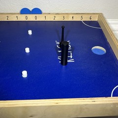 Klask Magnetic Board Game Wooden Skill Game Tabletop Party Game Blue With Box